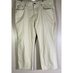 Onward Reserve Men's Classic Fit 5-Pocket Pants Khaki  Size 38x24